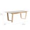 Meera Extendable Dining Table 1.6m-2m - Natural, Taupe Grey - 19