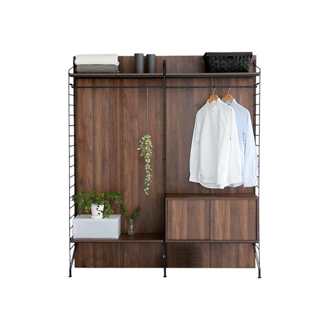 Ezbo Open Wardrobe with Shelves - 0