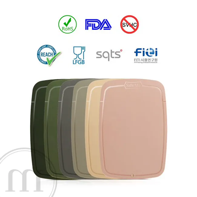 SalleMa Premium TPU Cutting Board Set (Peanut Cookie) - 17