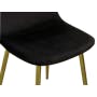 (As-is) Finnley Dining Chair - Brass, Black (Velvet) - 12