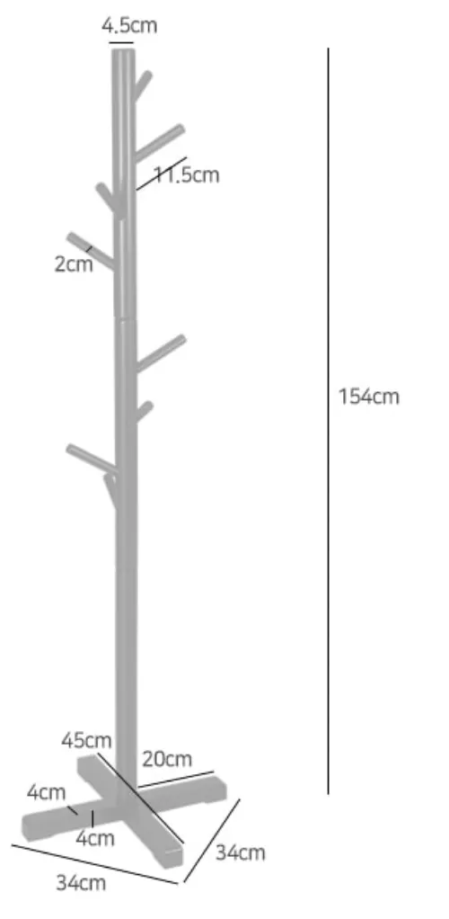 Tang Clothes Rack - Black - 10 - Height, vertical, ladder, step ladder, vertical pole, ladder rungs, vertical ladder