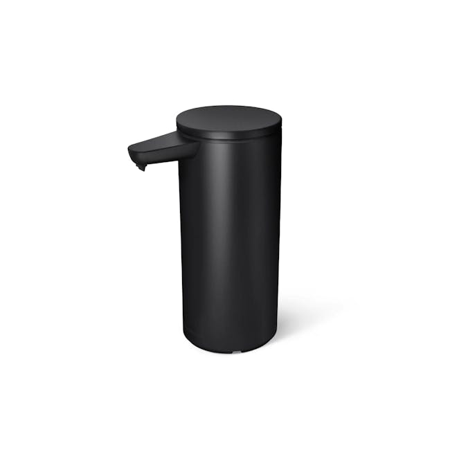 simplehuman 14oz Sensor Pump - Matte Black - 1 - Sleek, modern black cylindrical dispenser, Minimalist design with matte