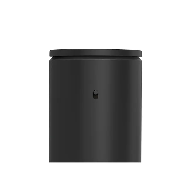 simplehuman 14oz Sensor Pump - Matte Black - 3 - Black cylindrical device, sleek design, matte finish, minimalist aesthetic