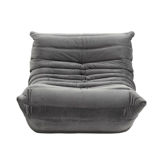 Hayward 1 Seater Low Sofa - Warm Grey (Velvet) - 7