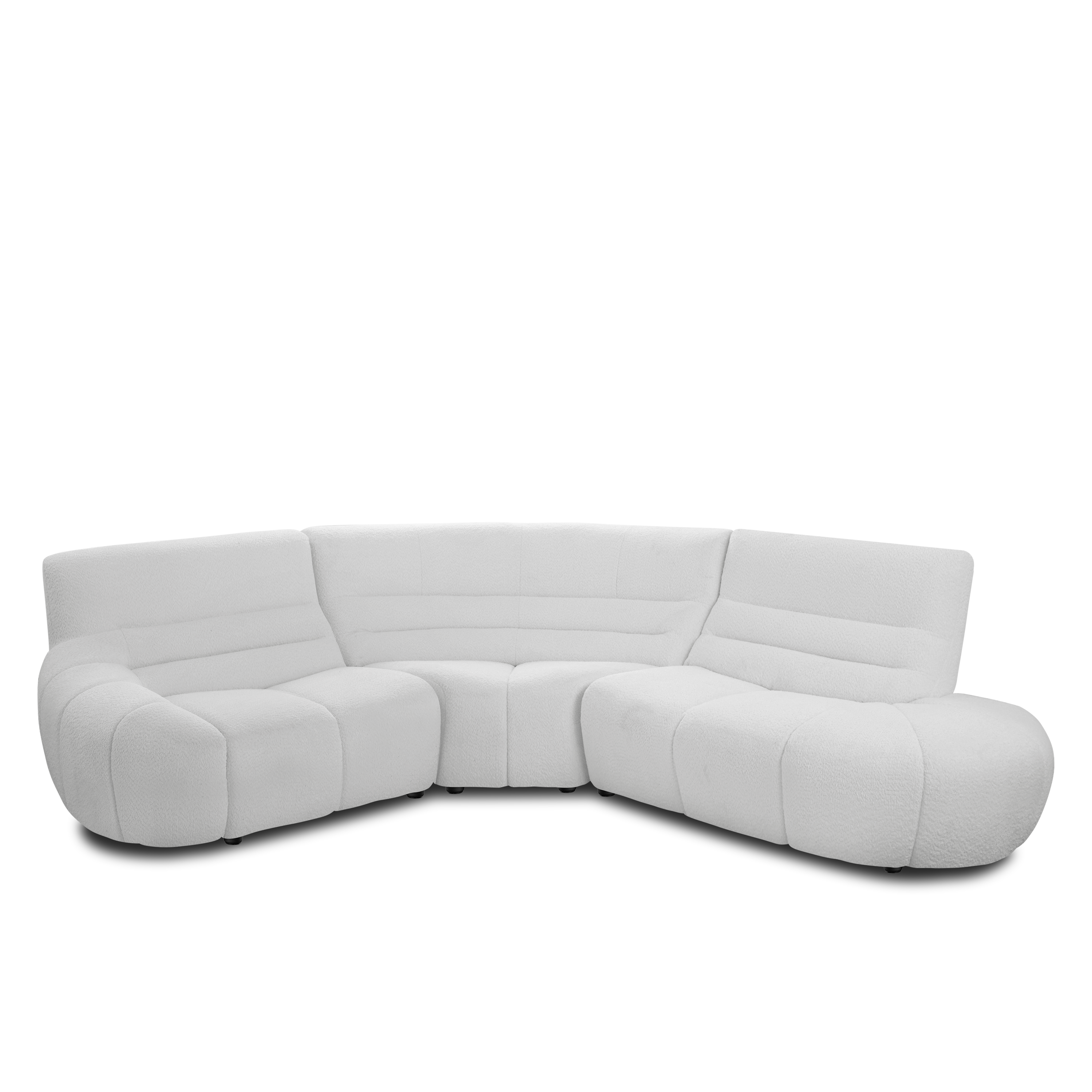Tara 3 Seater Corner Extended Sofa - Grey