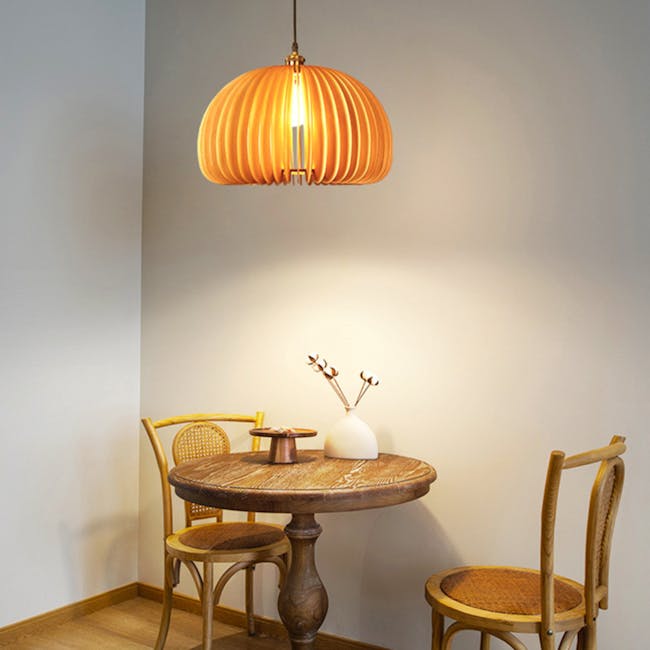 (As-is) Wooden Pendant Lamp - 2