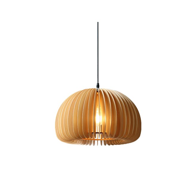 (As-is) Wooden Pendant Lamp - 0