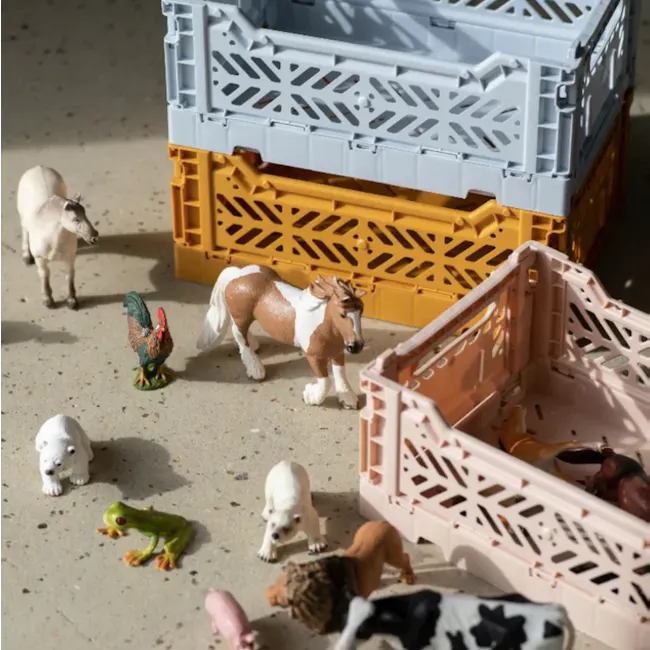Aykasa Foldable Minibox - Mustard - 2 - plastic horse, toy animals, small animals, toy animals on ground, toy animals in