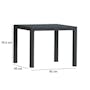 Quartet Outdoor Table - Grey - 5