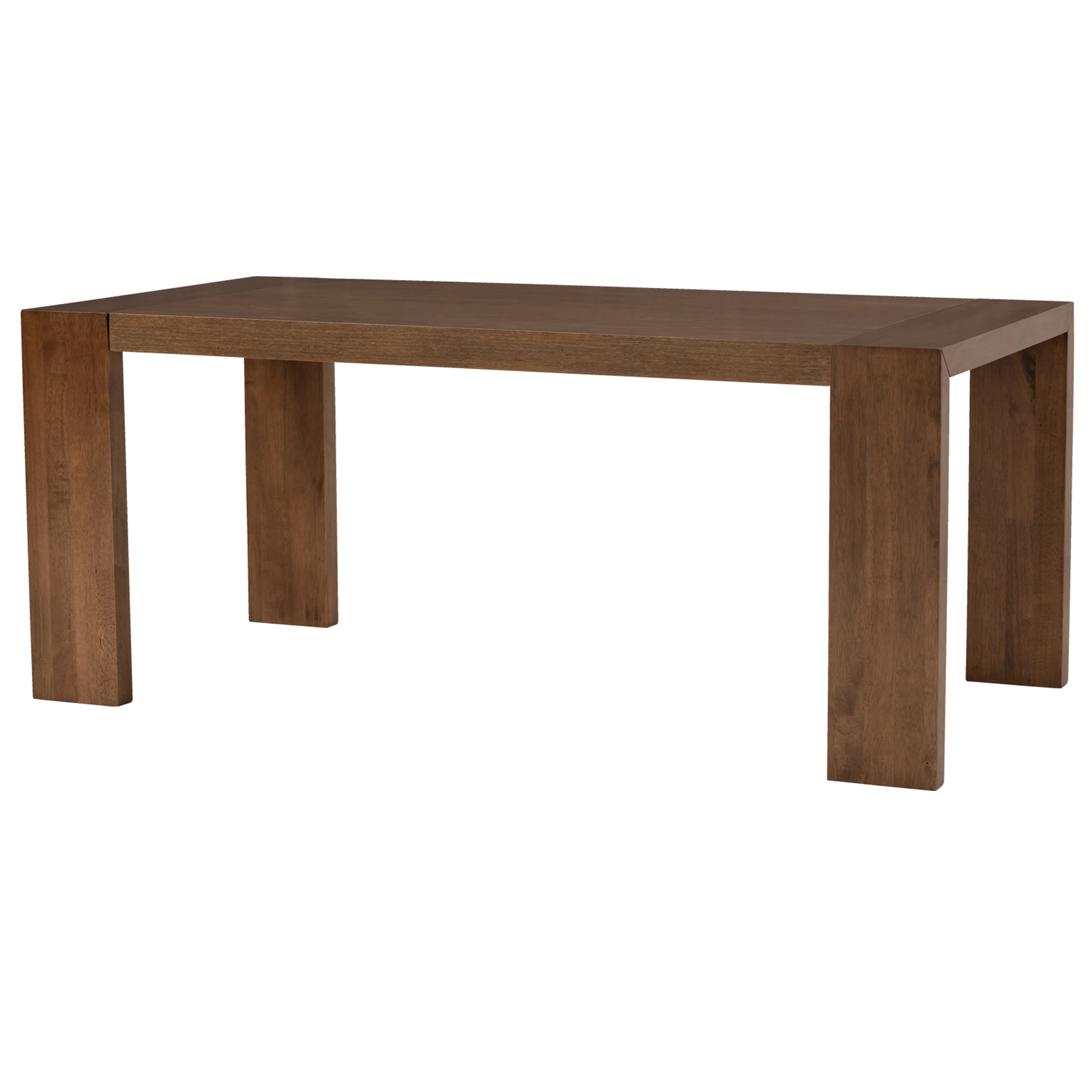 Clarkson Dining Table 1.8m - Cocoa - 12 - Wooden table with clean lines, rectangular shape, dark brown finish, sturdy legs