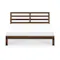 Katana Queen Wooden Headboard Bed - Walnut