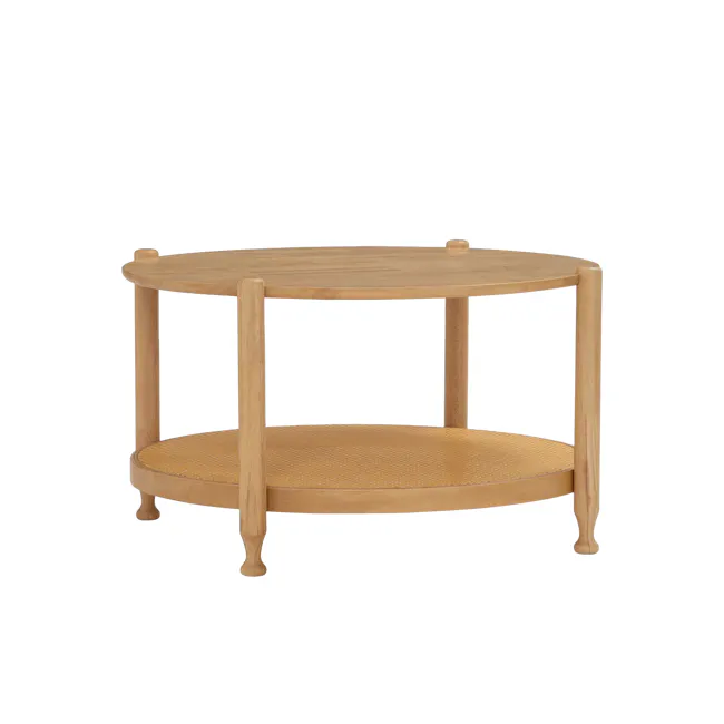 Winette Round Coffee Table - Natural - 1
