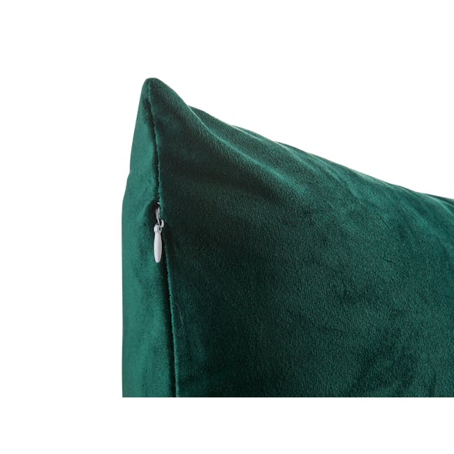 Alyssa Velvet Lumbar Cushion Cover - Emerald - 2