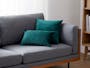 Alyssa Velvet Lumbar Cushion - Emerald - 1
