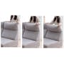 Layla 3 Seater Extended Sofa - Light Grey - 10