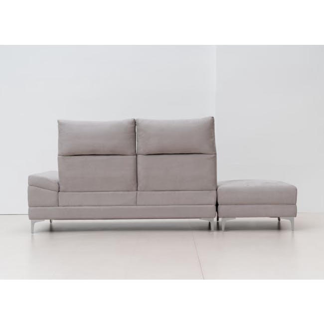 Layla 3 Seater Extended Sofa - Light Grey - 12