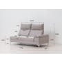Layla 3 Seater Extended Sofa - Light Grey - 14