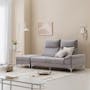 Layla 3 Seater Extended Sofa - Light Grey - 4