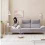Layla 3 Seater Extended Sofa - Light Grey - 1