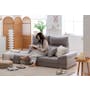 Layla 3 Seater Extended Sofa - Light Grey - 5
