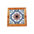 Kasa Peranakan Coaster - Red Lotus
