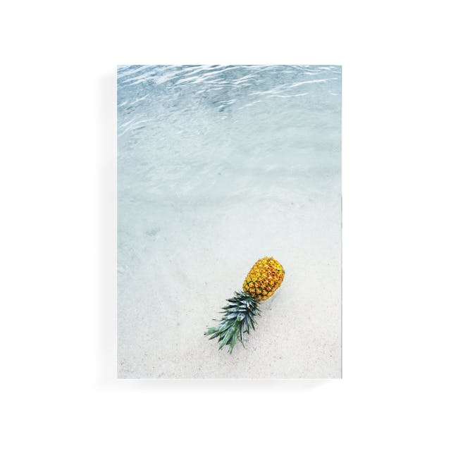 Tropical Art Print on Stretched Canvas 50cm by 70cm - Pineapple - 0