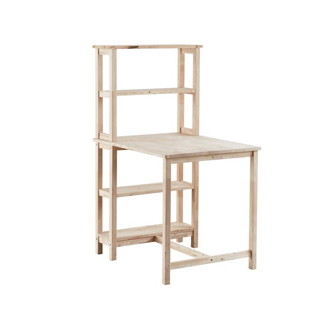 Cristina Dining Table 0.9m with Shelving - 0