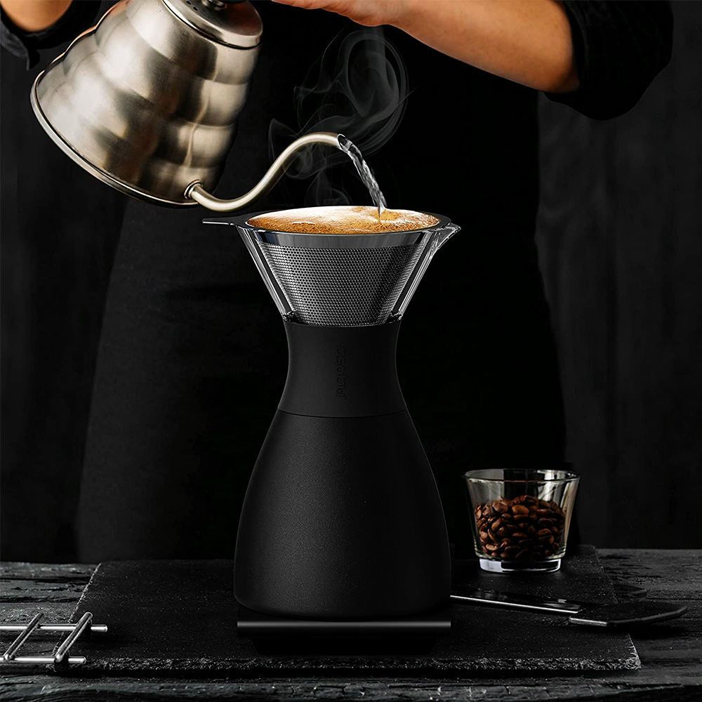Asobu Pour Over Hot Brew Coffee 1.1L Black, Asobu HipVan