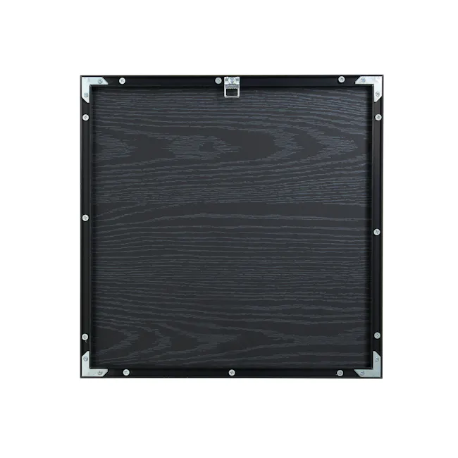 School Bus Adventure Framed Canvas 40 x 40 cm - 7 - Wooden frame, black panel, metal screws, sturdy construction, industrial