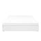 ESSENTIALS King Box Bed - White (Faux Leather)