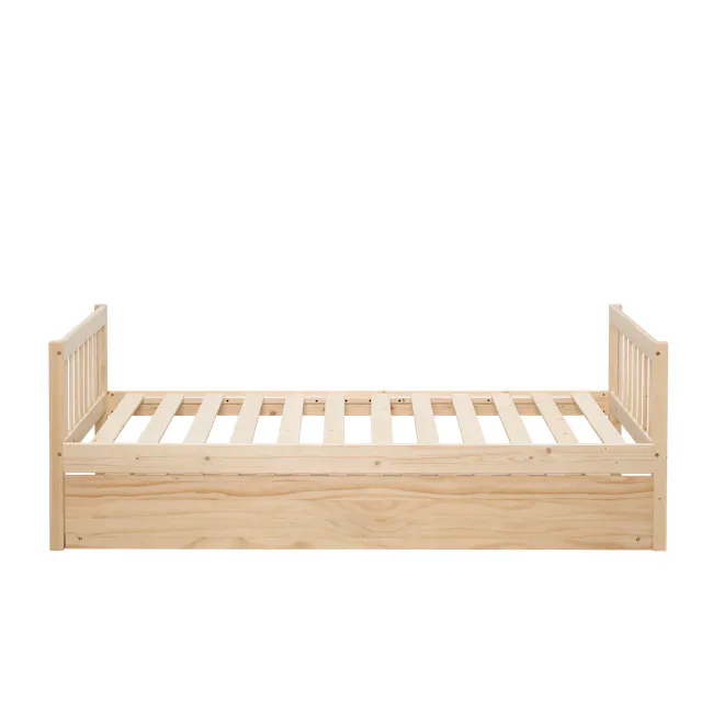 Miko Single Trundle Bed - Natural - 8