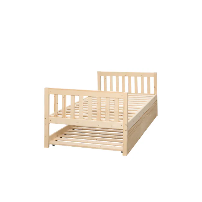 Miko Single Trundle Bed - Natural - 12