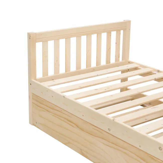 Miko Single Trundle Bed - Natural - 13