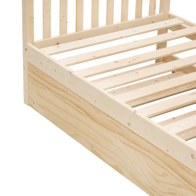Miko Single Trundle Bed - Natural - 14