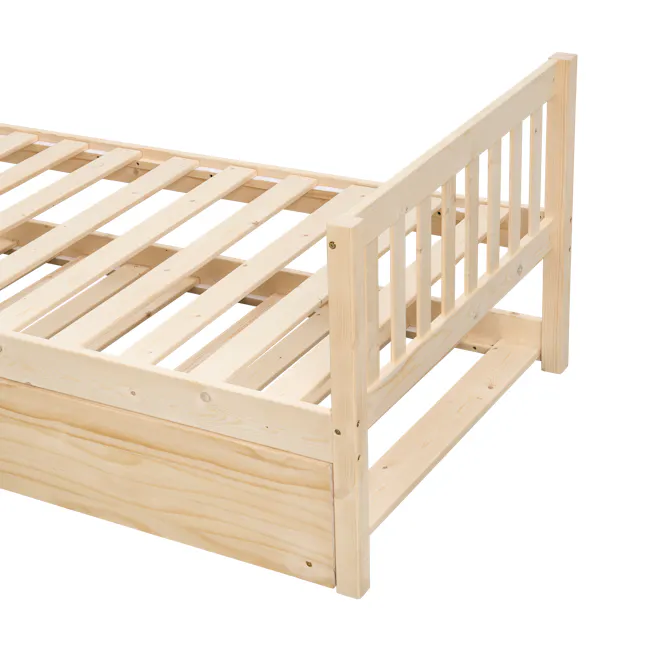 Miko Single Trundle Bed - Natural - 15