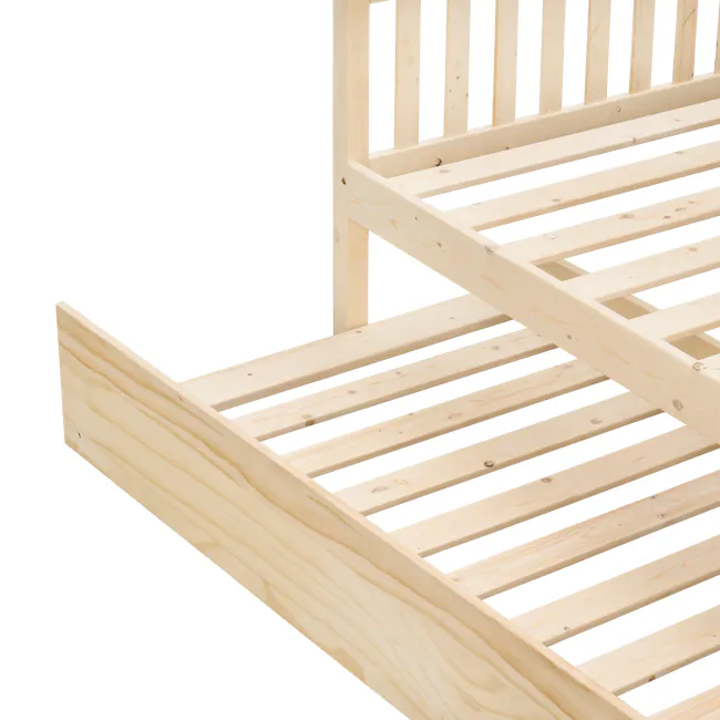 Miko Single Trundle Bed - Natural - 16