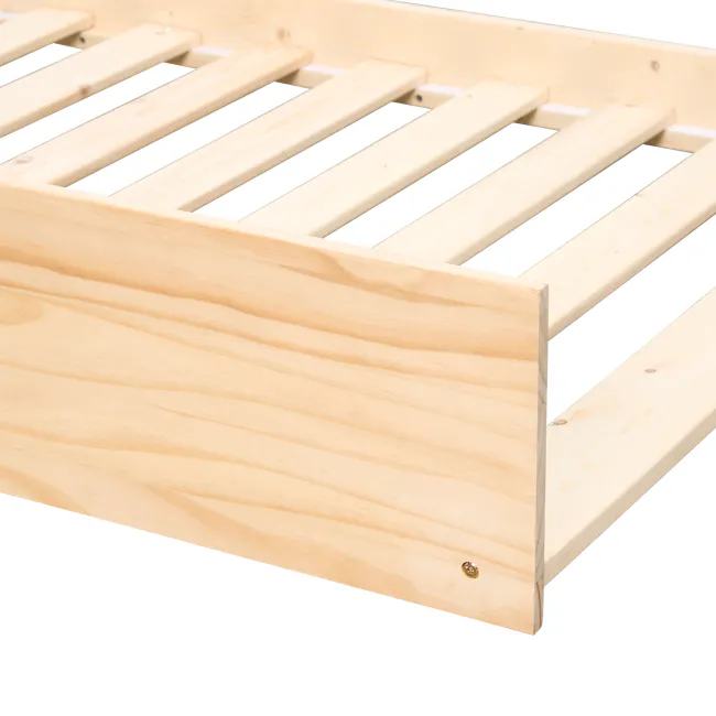 Miko Single Trundle Bed - Natural - 24