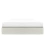 ESSENTIALS King Storage Bed - White (Faux Leather) - 0