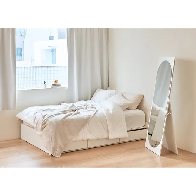 Kira Standing Floor Mirror (2 Sizes) - White - 2