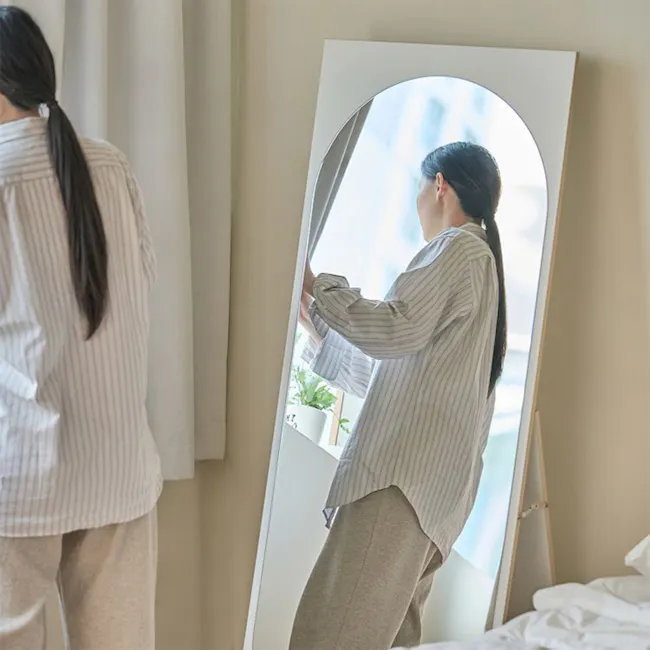 Kira Standing Floor Mirror (2 Sizes) - White - 5