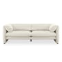 Artemis 3 Seater Sofa - White Boucle (Spill Resistant) - 0