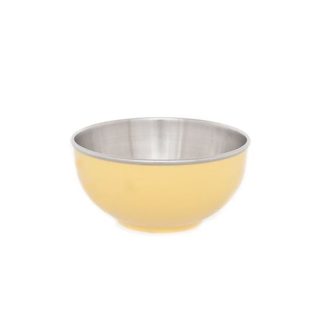 Zebra Stainless Steel Colour Bowl - Yellow (2 Sizes) - 0