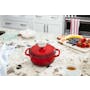 Lodge Enameled Cast Iron Dutch Oven - Red (3 Sizes) - 1