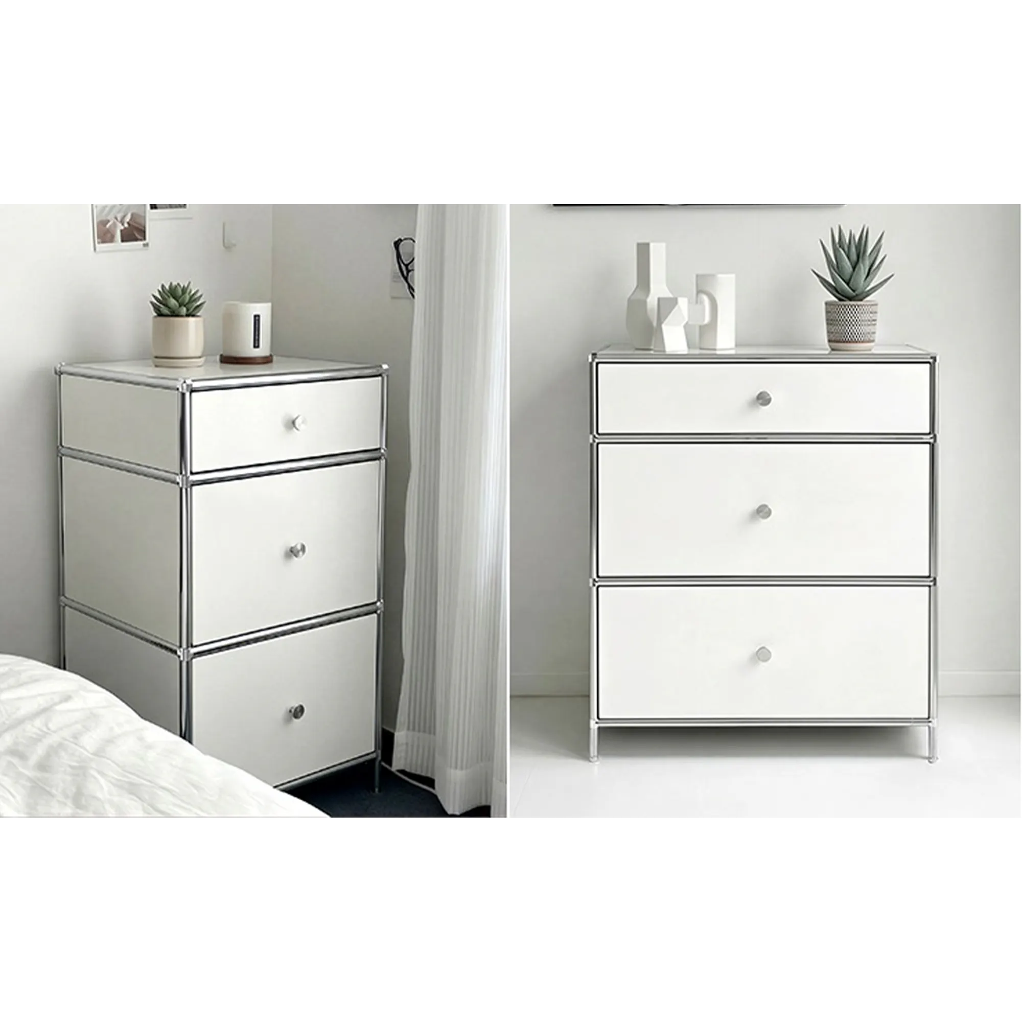 Ace 3 Drawer Chest 0.6m - White - 10