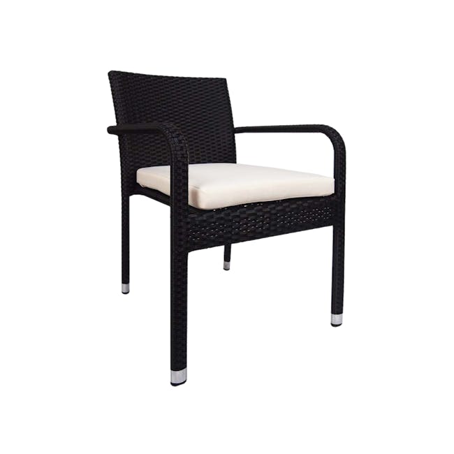 Balcony 2 Chair Bistro Set - White Cushion - 4