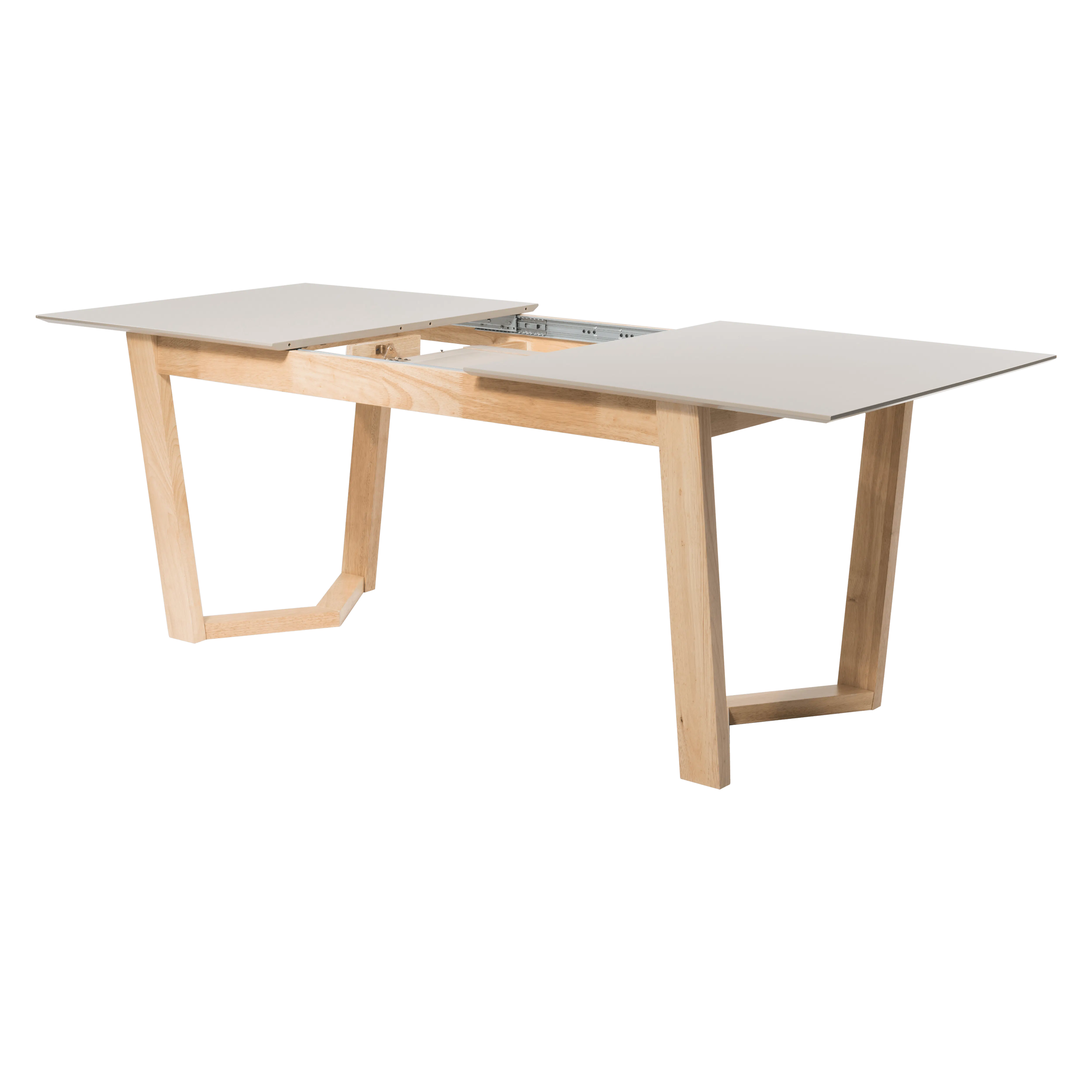 (As-is) Meera Extendable Dining Table 1.6m-2m - Natural, Taupe Grey - 1 - 9