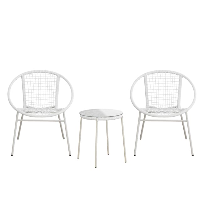 Simone Outdoor Chair - White - 2