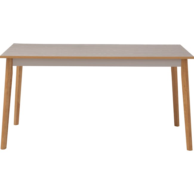 (As-is) Sergio Dining Table 1.5m - Natural, Grey - 7