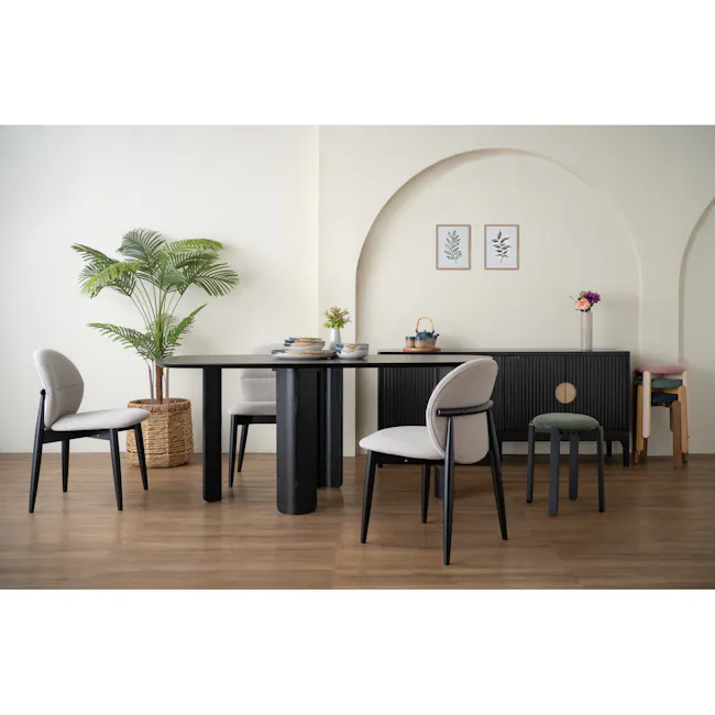 Sonna Asymmetrical 6 Seater Dining Table 1.8m - 7