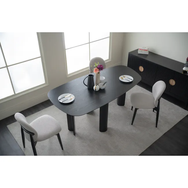 Sonna Asymmetrical 6 Seater Dining Table 1.8m - 6